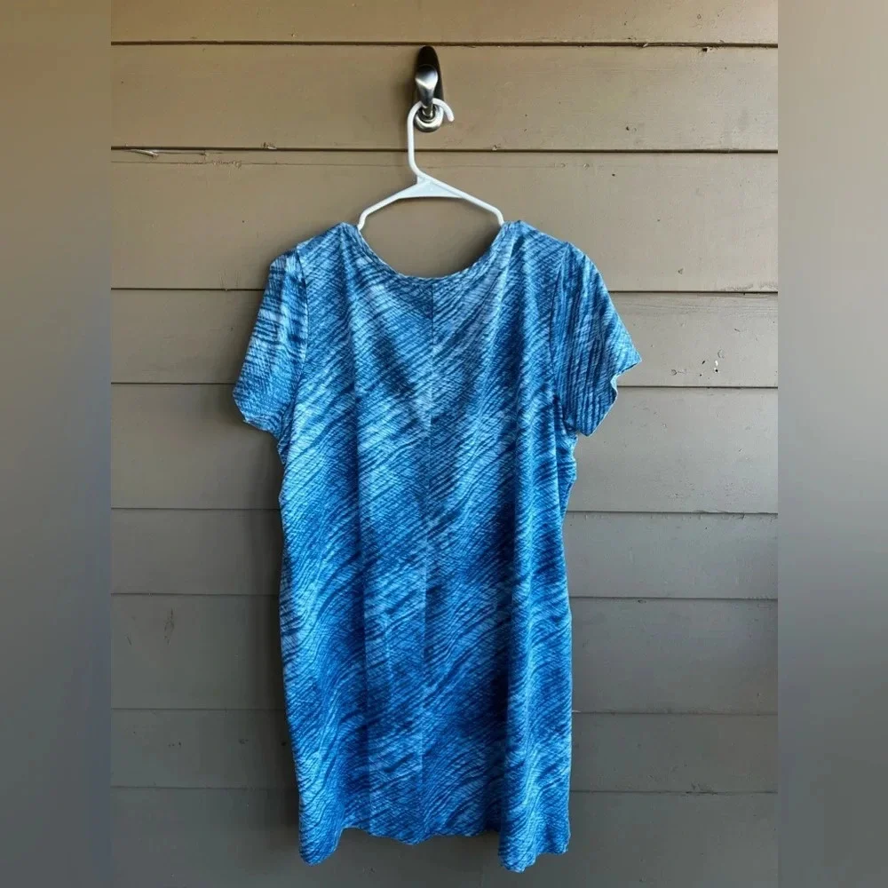Pure J.Jill Print T-Shirt Dress - Size Large - Loose Fit Comfy Beach - Picture 3 of 3